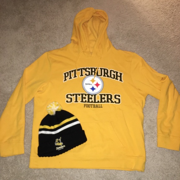 gold steelers hoodie